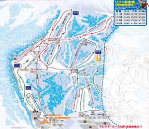 赤倉観光リゾートゲレンデマップMAP