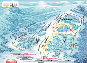 いいづなリゾートゲレンデマップMAP