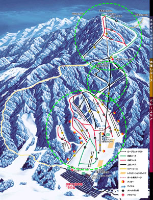 北志賀竜王ゲレンデマップMAP